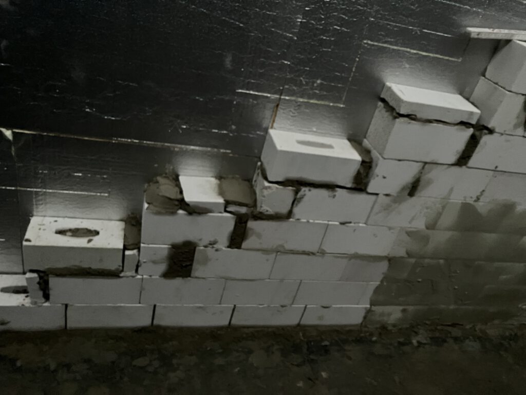 Unterbau der Außentreppe